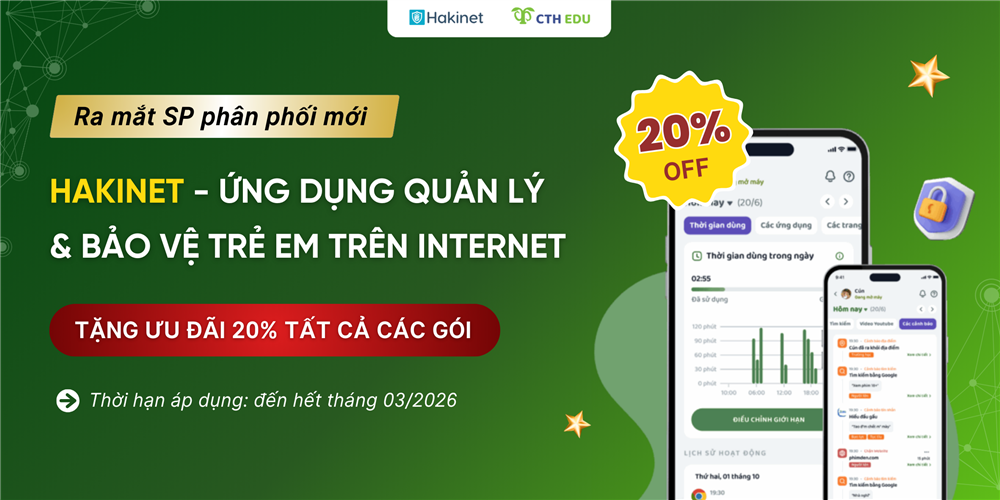 Ra mắt sản phẩm phân phối mới Hakinet - Tặng ưu đãi 20%